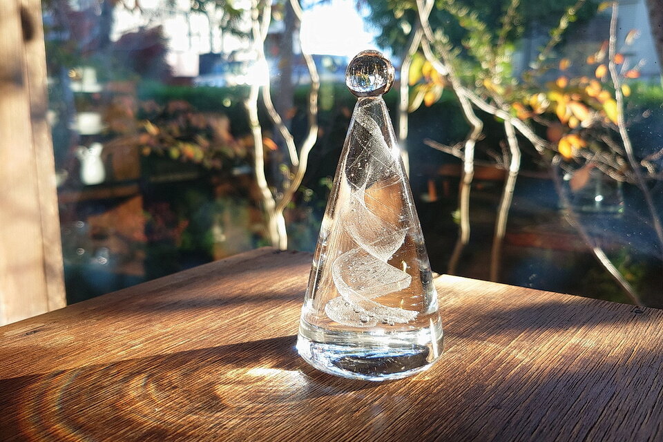 ガラスのクリスマスツリー(泡ribon） | iichi 日々の暮らしを心地よく