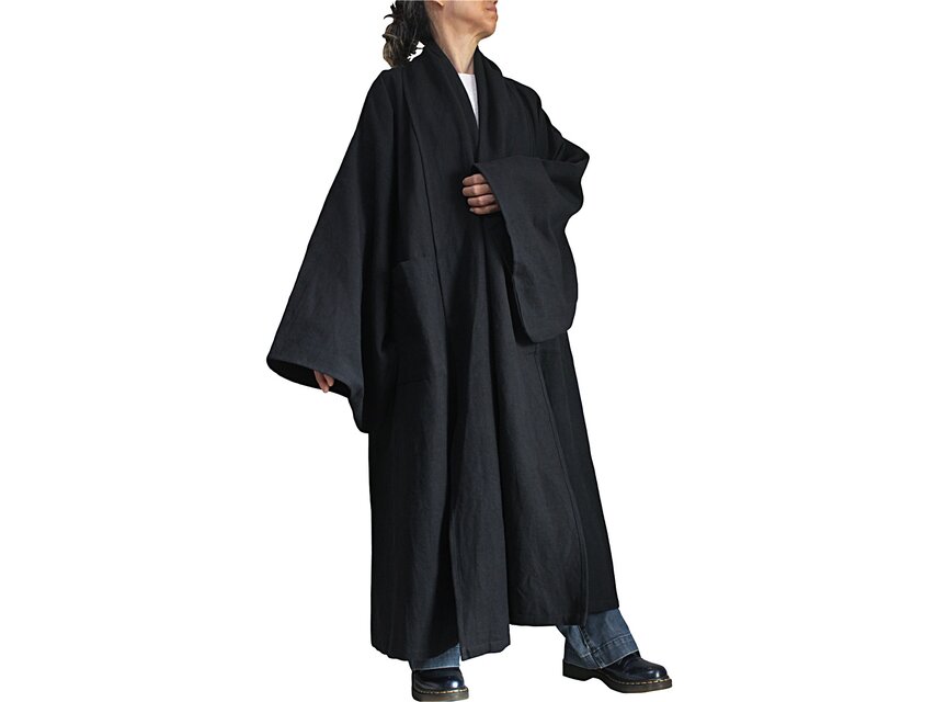 ジョムトン手織り綿着物ローブコート（JFS-195）