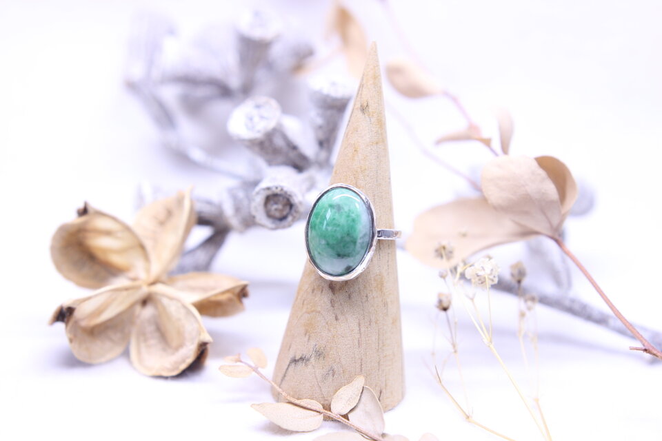 翡翠のリング 9号 [A025]