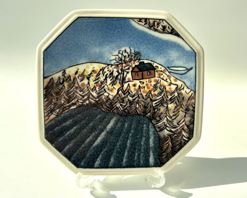 限定 FINNAIR×ARABIA Heljä Liukko-Sundström 秋のプレート ヘルヤ