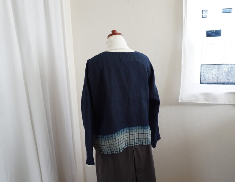 HUIS シャトルリネン ショートカーディガン チェック | iichi 日々の