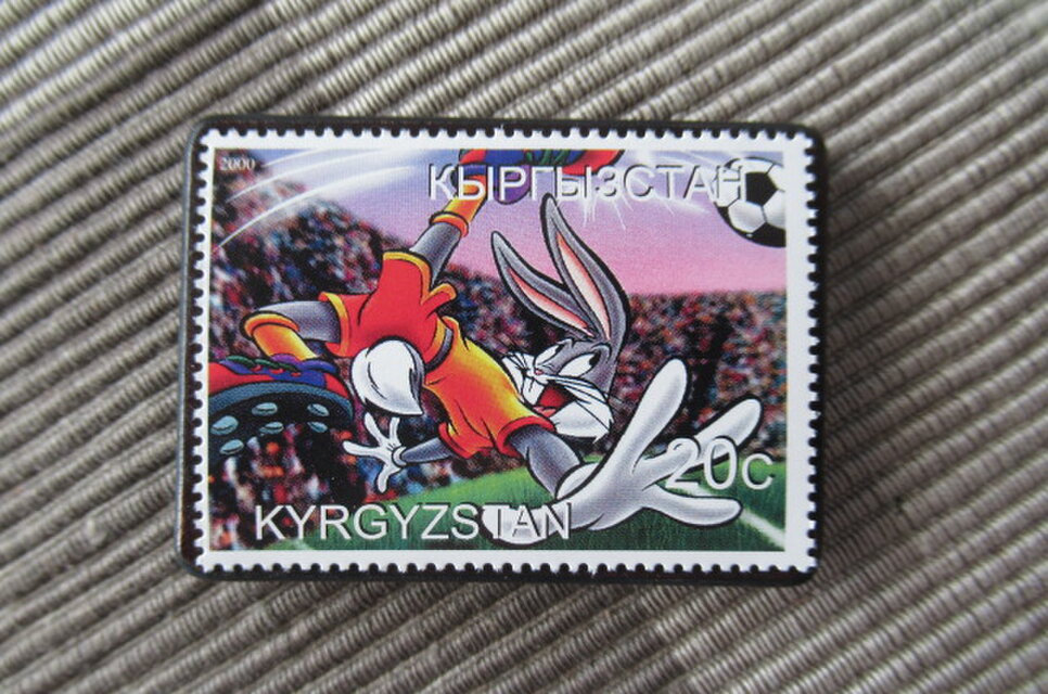 タジキスタン　クリスマス切手ブローチ10672