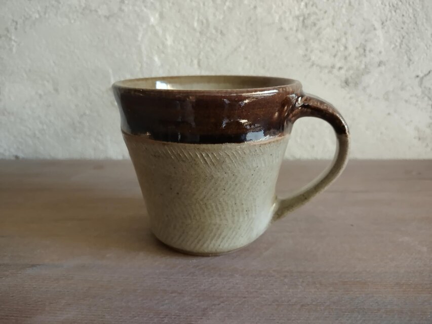 mug cup L・櫛紋