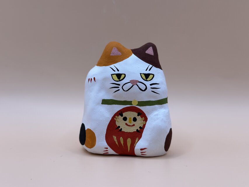 福ばんないまねき猫（三毛猫）