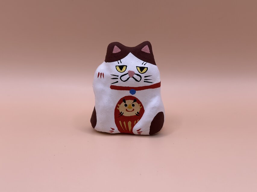 福ばんないまねき猫（茶）