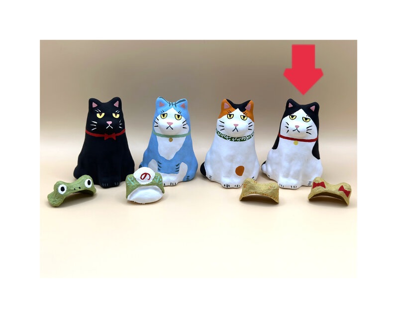 ねこのきもち（黒ハチワレ）