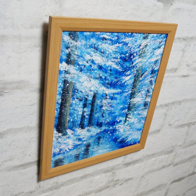 油絵 ハンドメイド 油絵【凍てつく時間】 | iichi 日々の暮らしを心地よくする