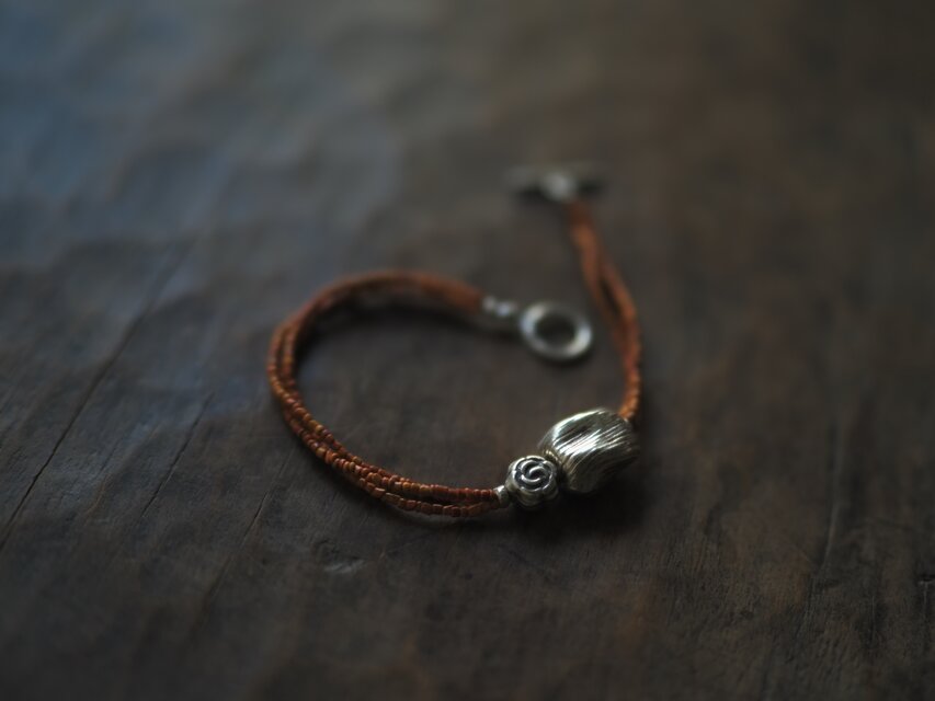 -Khmer beads- 3line bracelet