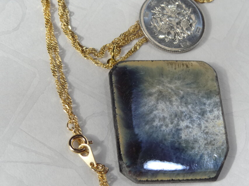 ネックレス（ラスター釉薬）L01