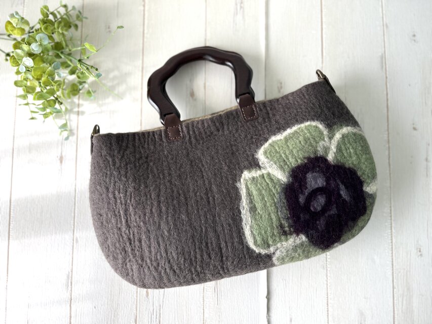 アネモネ　ミニバッグ　＊ココア＊　