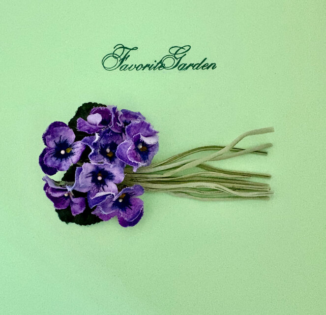 パープルビオラコサージュシリーズ A