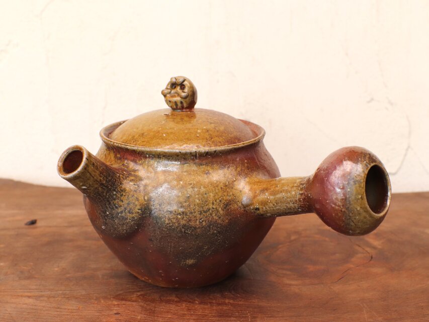 備前焼 急須・達磨　k1-099