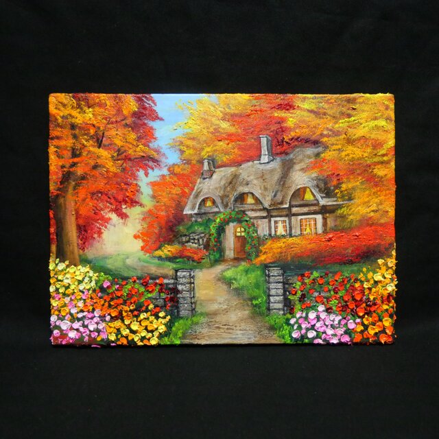 油絵【おとぎの国の秋】 | iichi 日々の暮らしを心地よくする