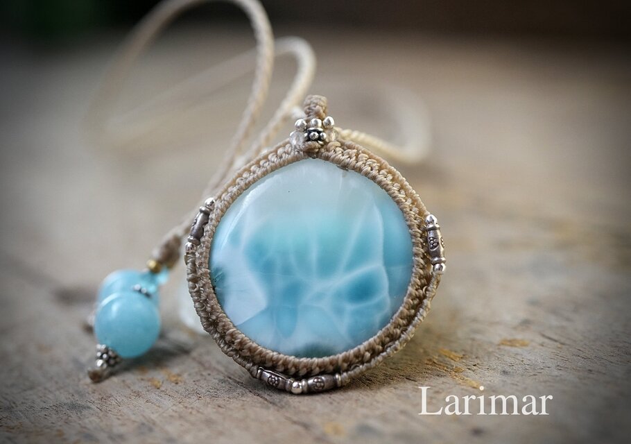 高品質★ラリマーネックレス 1886