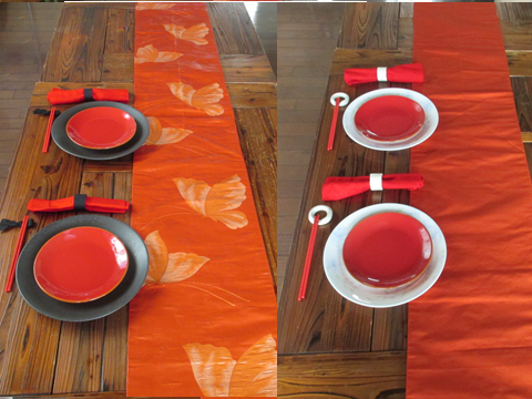 r101　飾り軸付　211x30cm　帯 テーブルランナー　テーブルセンター　おしゃれ　リメイク　お正月　ひな祭り