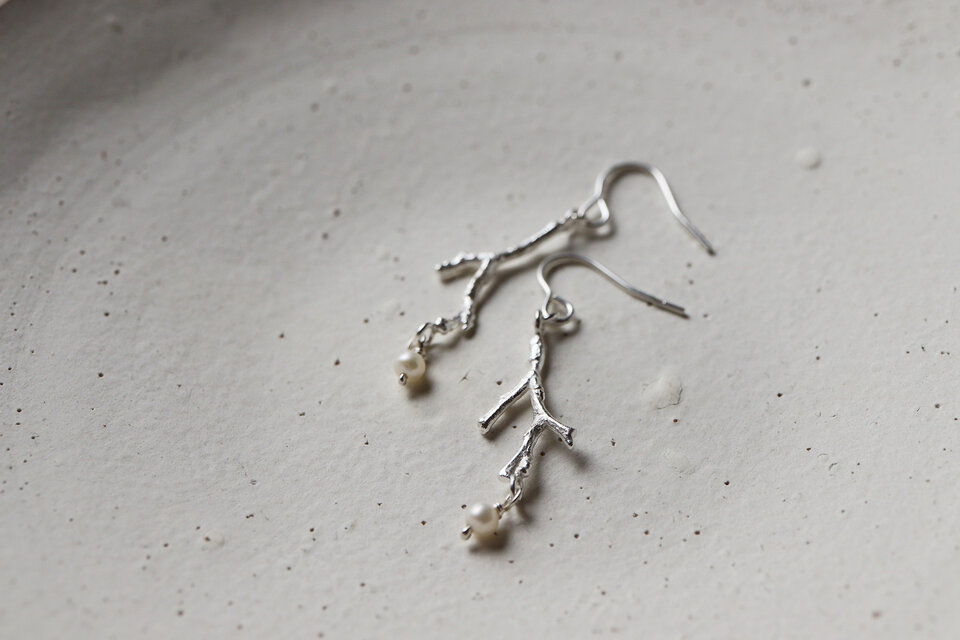 風花の小枝 ピアス/イヤリング