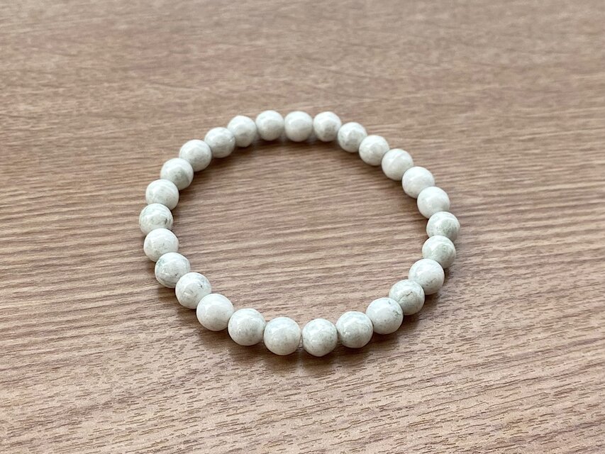 ヴィンテージビーズ ストーン ホワイト ブレスレット