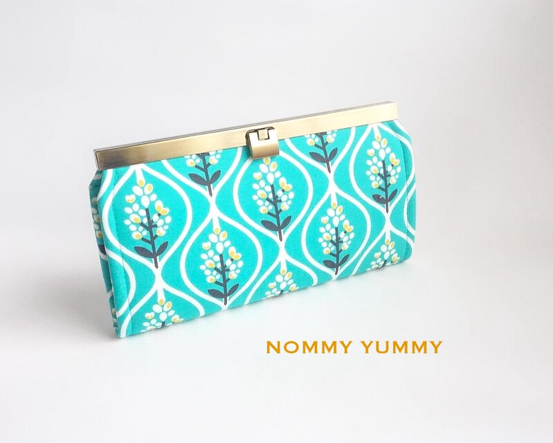 口金長財布 ブルーボネット ＊392＊