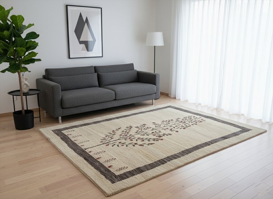 ペルシャ ギャッベ リビング敷き ダイニング敷き ラグ 250x205cm 生命