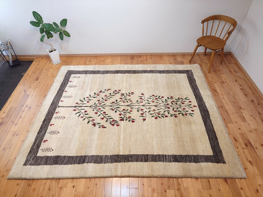 ペルシャ製手作りシラーズ ギャッベ敷物 125x182cm ペルシャ製手作りシラーズ ギャッベ敷物 125x182cm AMBERINTERIORS_AE