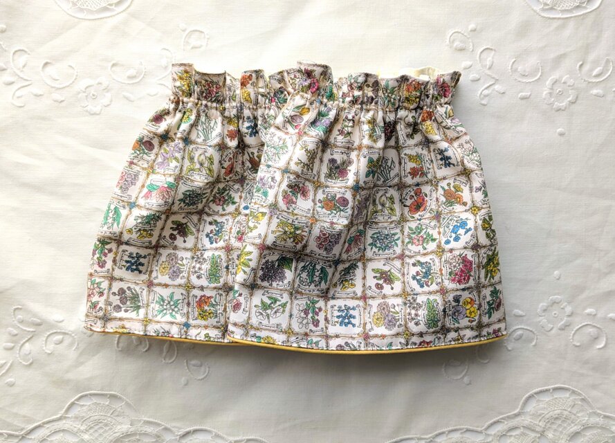 冬の必需品アームカバー・リバティプリント(Languge of FiowersB)