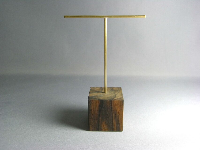 N様再注文分：真鍮製ピアス台T字(金属部のみ)