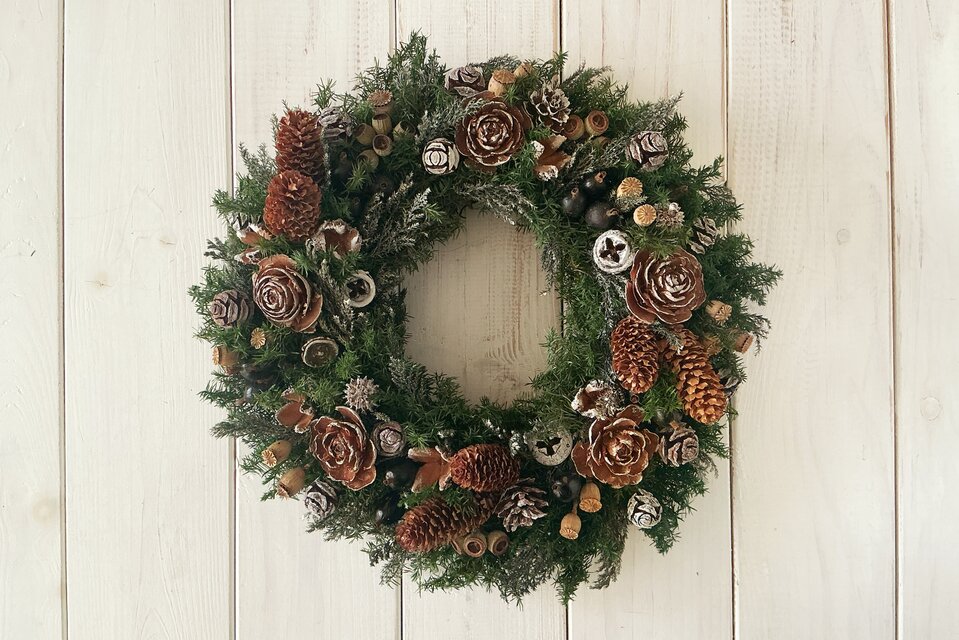 【メルカリ便】　ウィンターリース　クリスマス　アンティークベル　594 クリスマスリース No594 - メルカリ