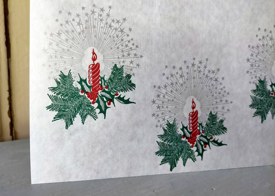 U.S.A. ヴィンテージ包装紙【またたく灯火】DA-WP095