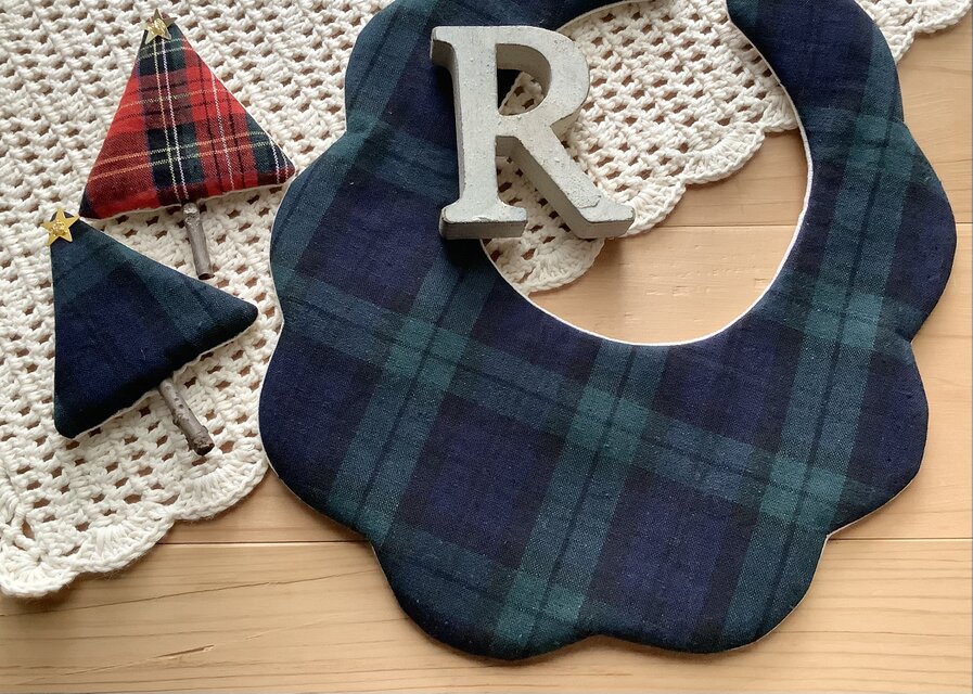 グリーン❄︎チェック❄︎クリスマス❄︎オーガニック❄︎ふわふわやわらかスタイ