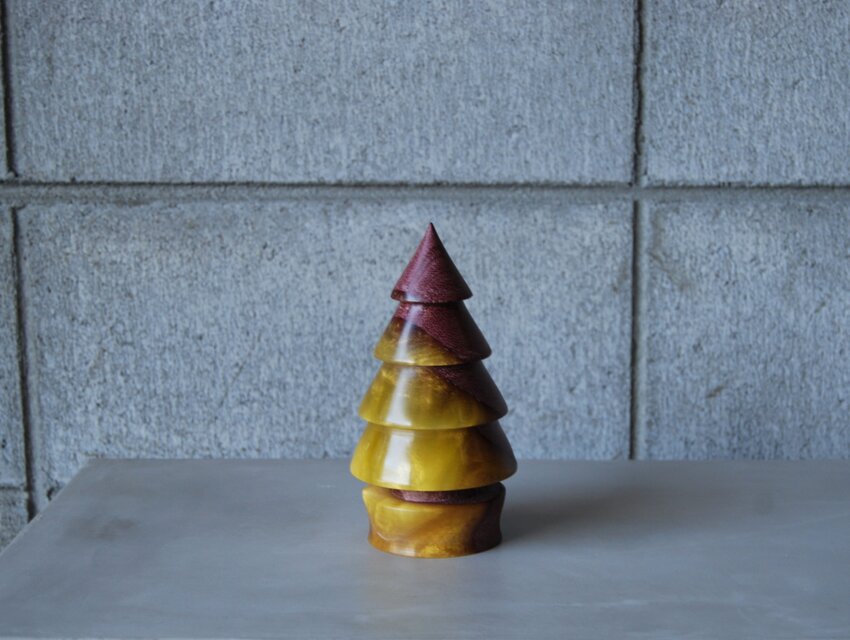 クリスマスツリー　WOOD×レジンⅠ　4段