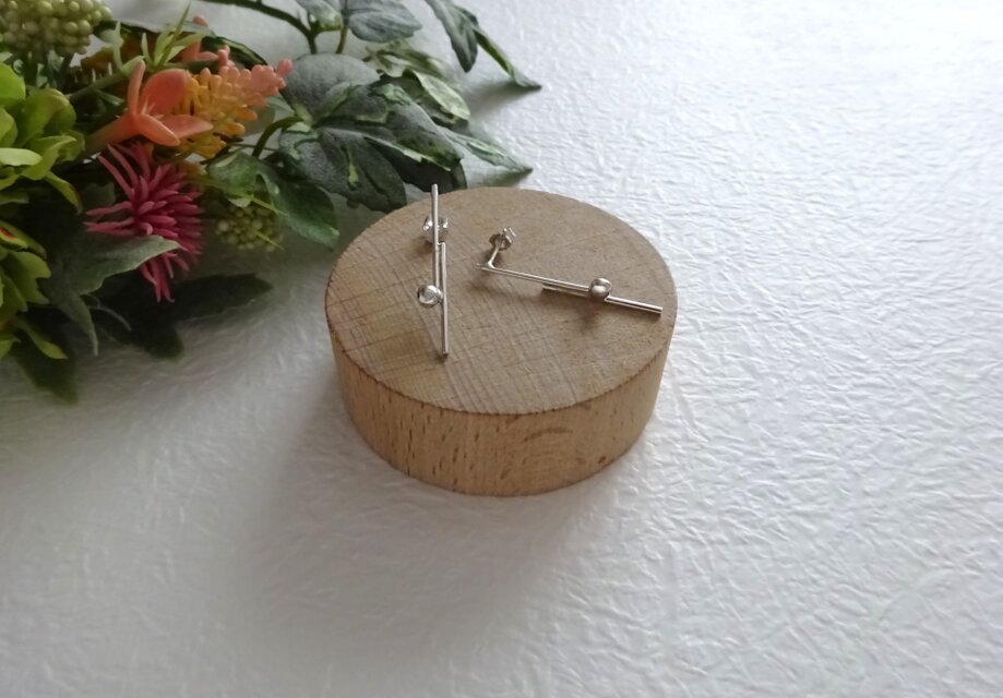 スリムなぷちっとピアス