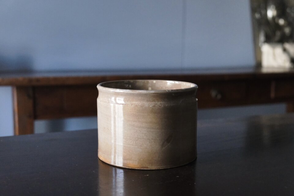 Creil&Montereau パテポット φ13.8cm フランス アンティーク 0502422