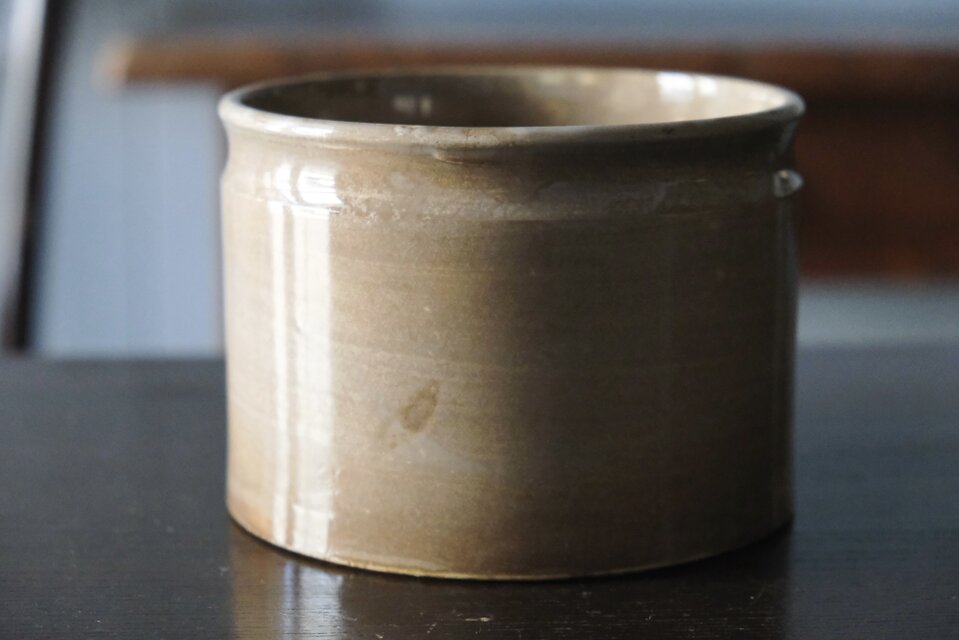 Creil&Montereau パテポット φ13.8cm フランス アンティーク 0502422