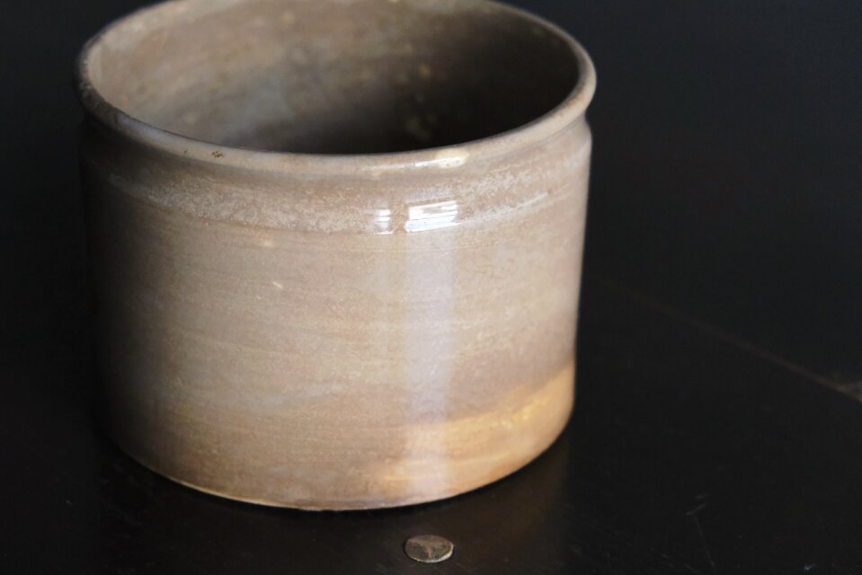 Creil&Montereau パテポット φ13.8cm フランス アンティーク 0502422