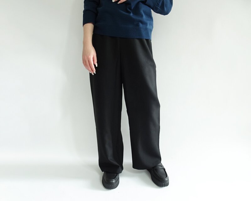 『日本製』ゆったり大人のワイドパンツ