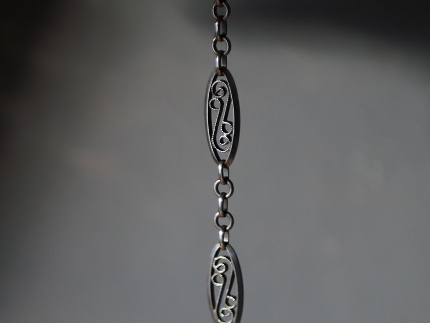 純銀 フィリグリー ブレスレット フランスアンティーク ヴィンテージ