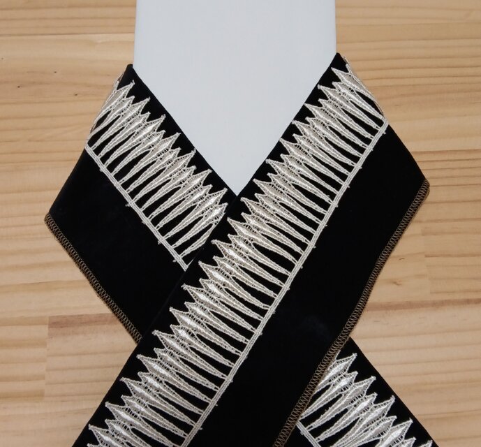 別珍　上質ケミカルレース　半襟【生地見本あり】