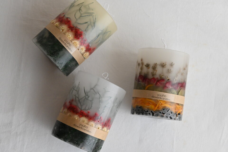 X'mas ボタニカルキャンドル | iichi 日々の暮らしを心地よくする