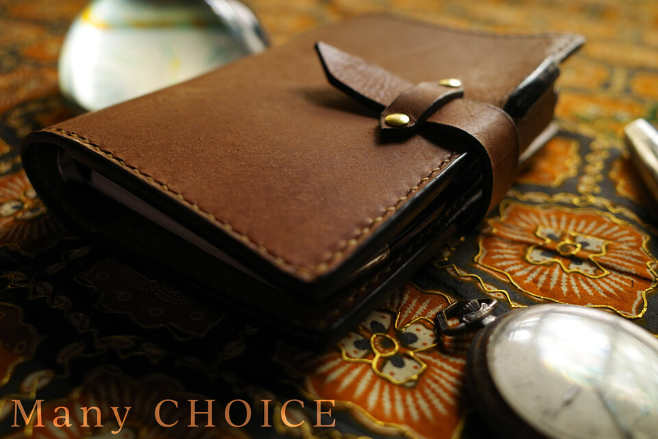 イタリアンレザー・革新のプエブロ・システム手帳（ウォールナット）