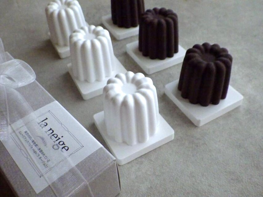 【単品販売】アロマディフューザーとして使う フェイクスイーツ ■ アロマストーン カヌレ ■ 2色展開