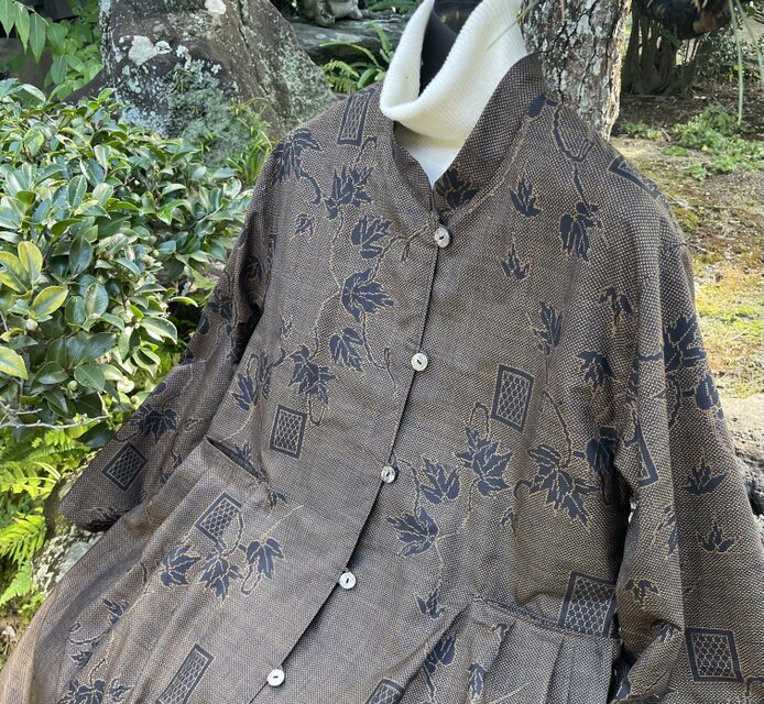 大島紬リメイク 着物リメイク ワンピース 大島紬 M〜L - ZX-ZX-ZX'S GALLERY | minne