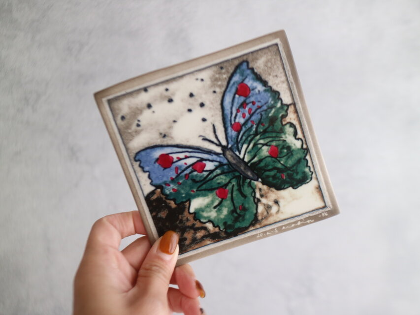 ARABIA  / Helja ヘルヤ/ ウォールプレート Perhonen No.6299