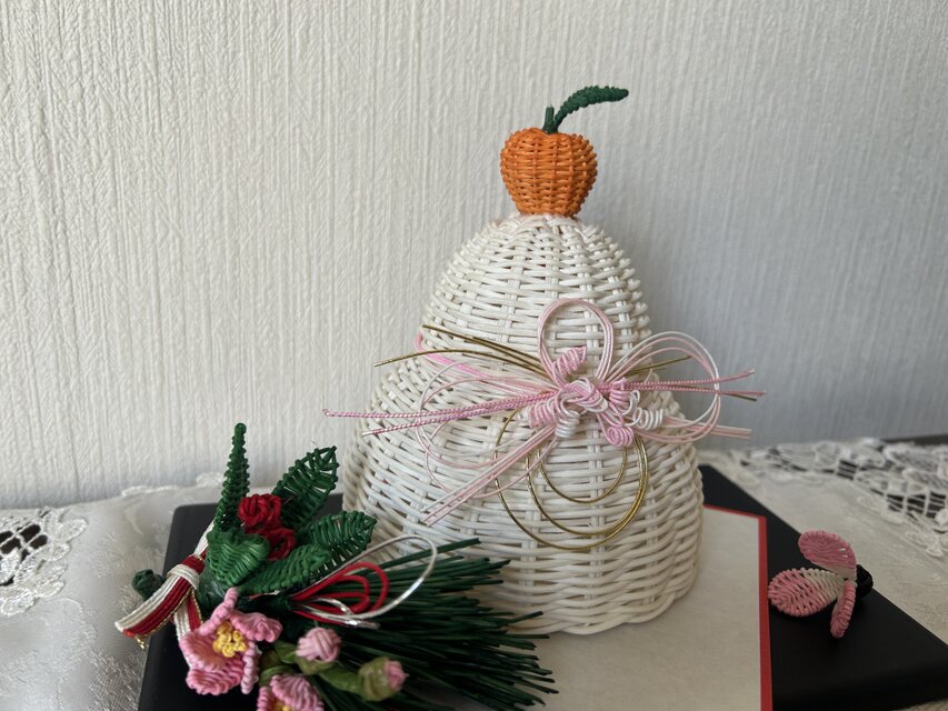 籐の鏡餅　大・5