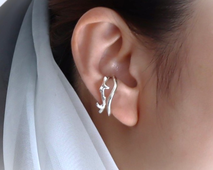 棘 2点セットイヤーカフSV925 軽量