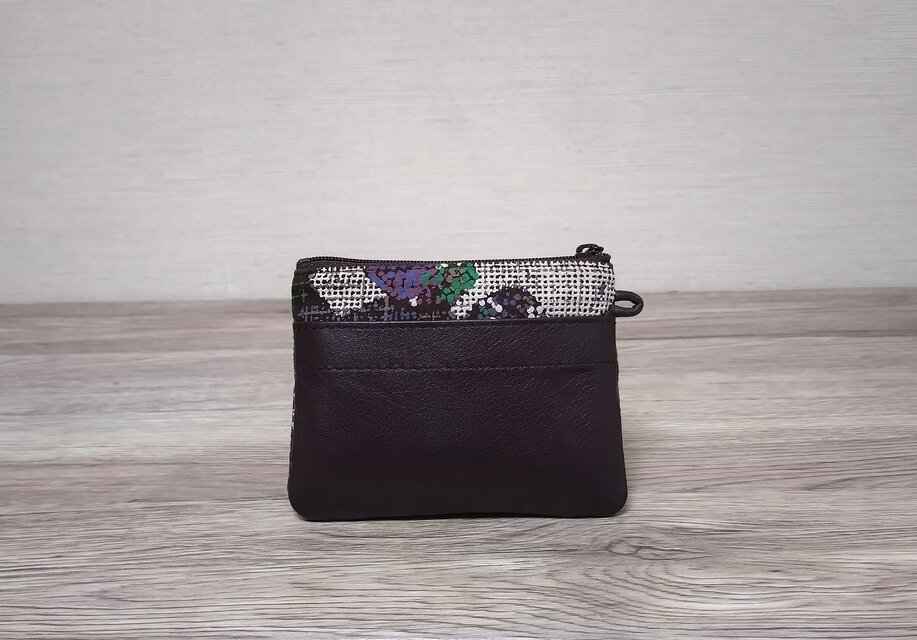 角財布 (カンガルー革・発泡加工)