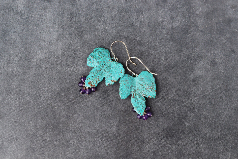 野葡萄 ピアス/イヤリング