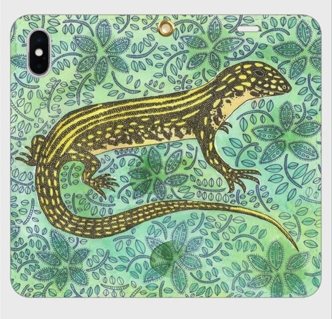 光をまとって駆けるリズム──ブルーマウンテンウオータースキンク・グリーヌの帯なしiPhoneケース