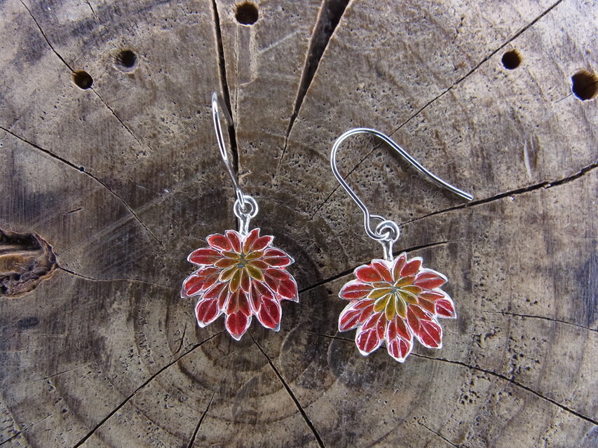 コハウチワカエデ　ピアス　シルバー925/レジン