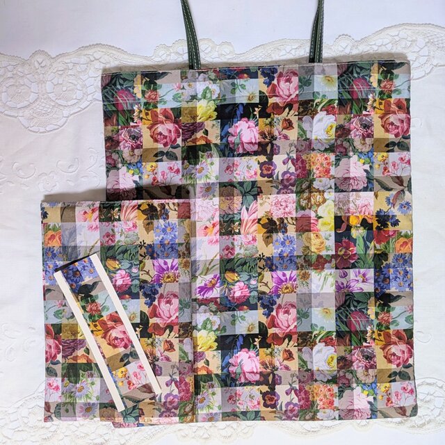 受注品 トート(M)・ブックカバーセット リバティプリン＜Archive Gingham＞