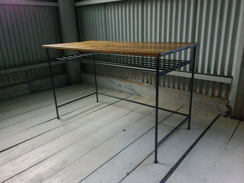 【展示作品】アイアン ウッドリモートワークデスク（at Kiln TOKYO様仕様）